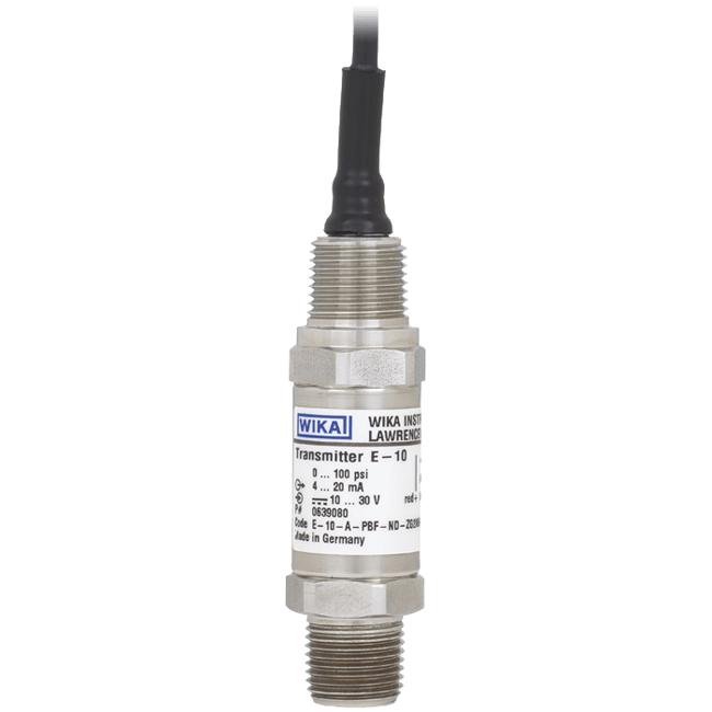 WIKA Pressure Transmitter with Explosion Proof Enclosure, Model E-10 ECO
